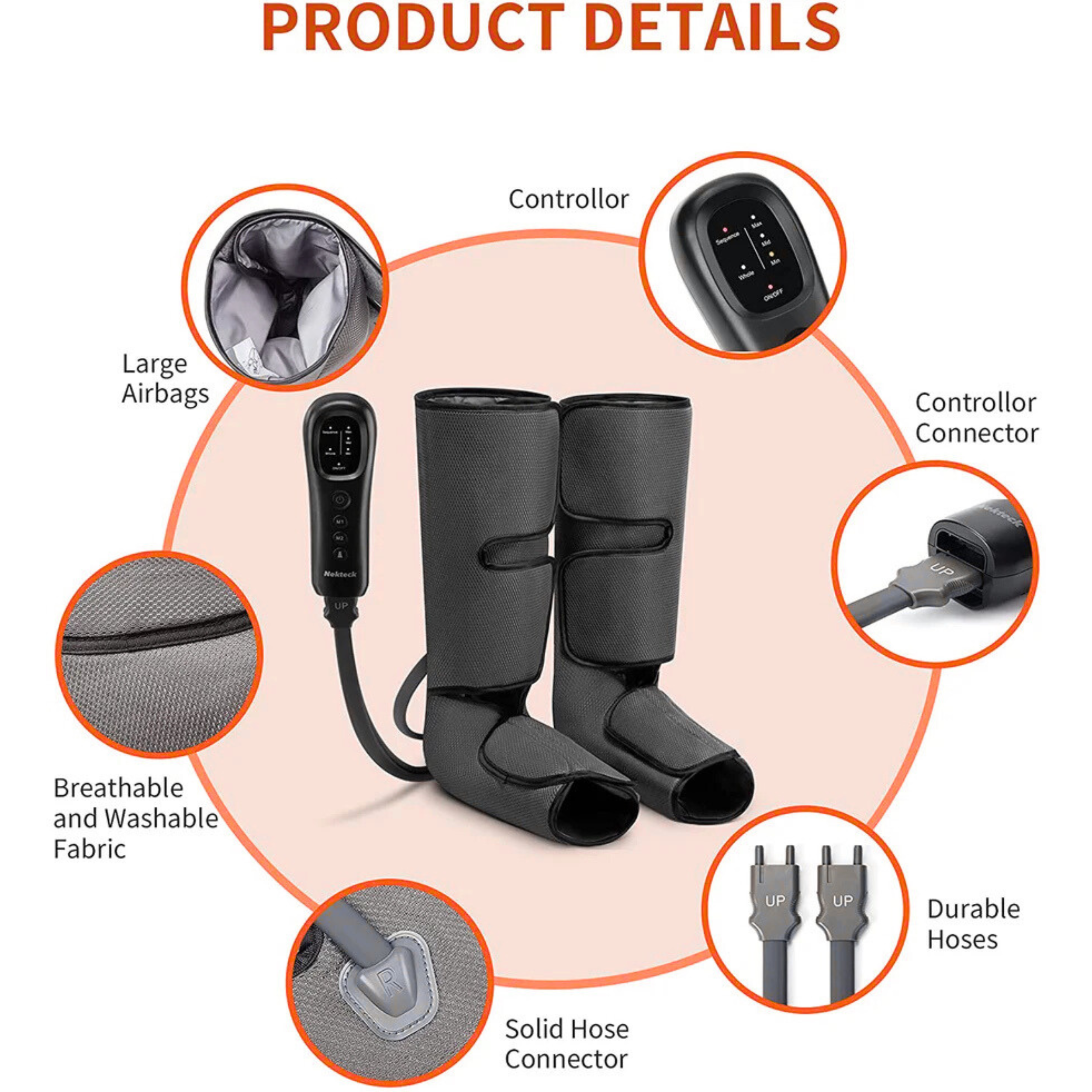 Neckzy Air Compression Leg & Foot Massager