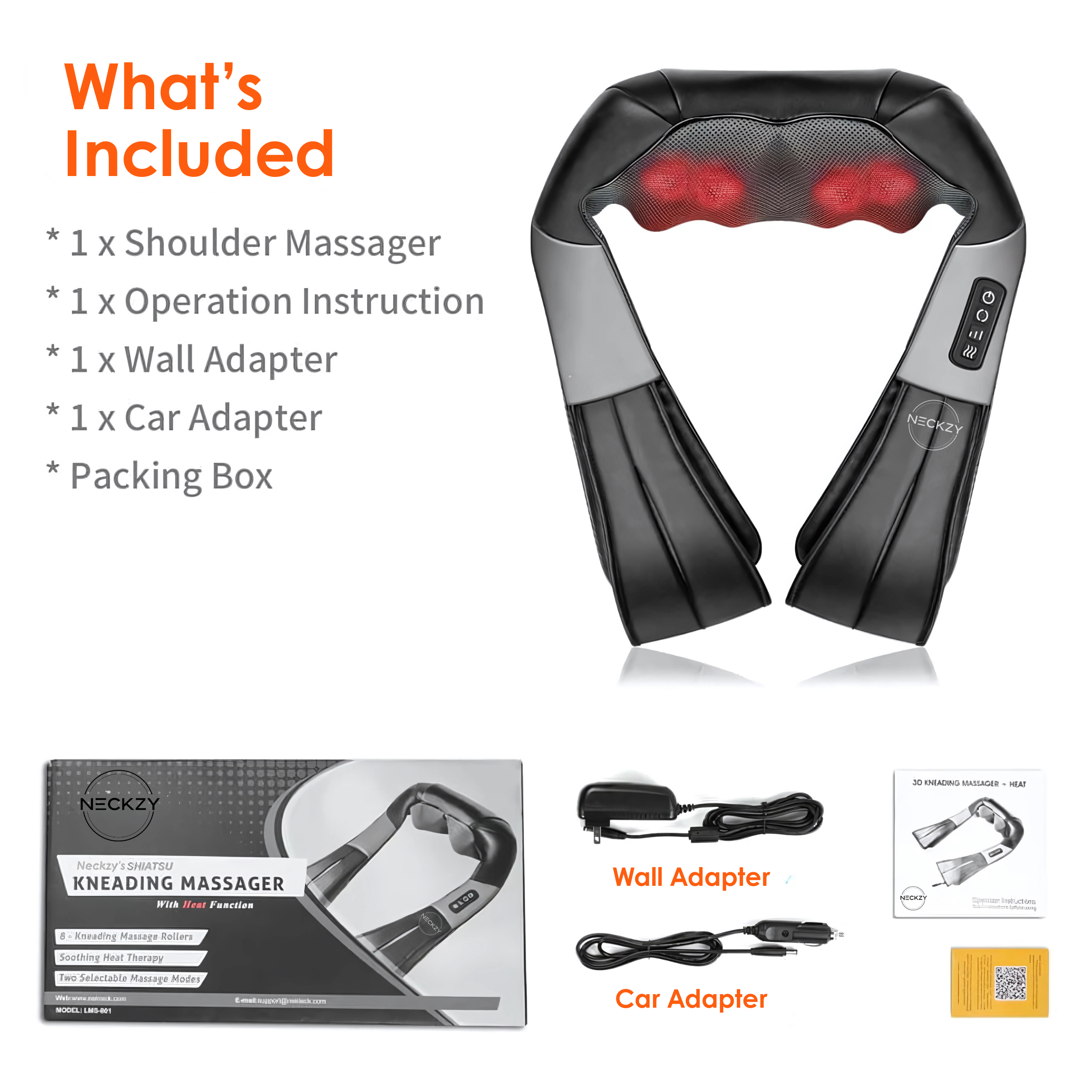 Neckzy Shiatsu Neck and Back Massager