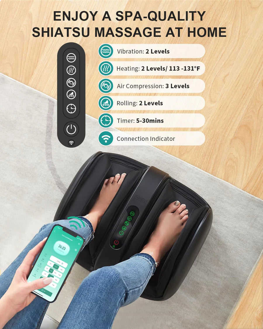Neckzy Smart App-Controlled Foot & Calf Massager